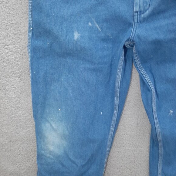 Liberty Blue Denim bibbed Overalls Med wash 40x30 fit 40x28 SizeXL 100% Cotton - Picture 6 of 13